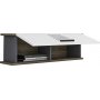 Wandschrank Rada - Wei/Walnuss