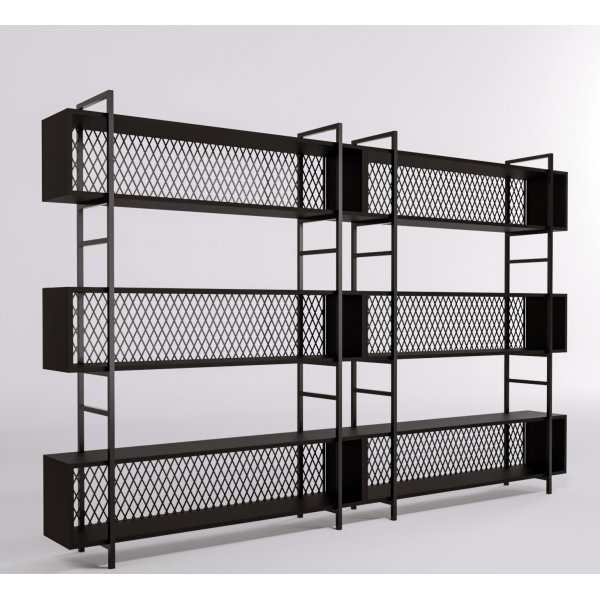 Araf Bücherregal 280 cm - Schwarz Araf Bücherregal 280 cm - Schwarz