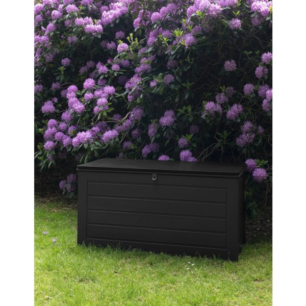 Kissenbox Dubrovnik 146,5 x 71 x 75 cm 680 Liter - Schwarzer Kunststoff