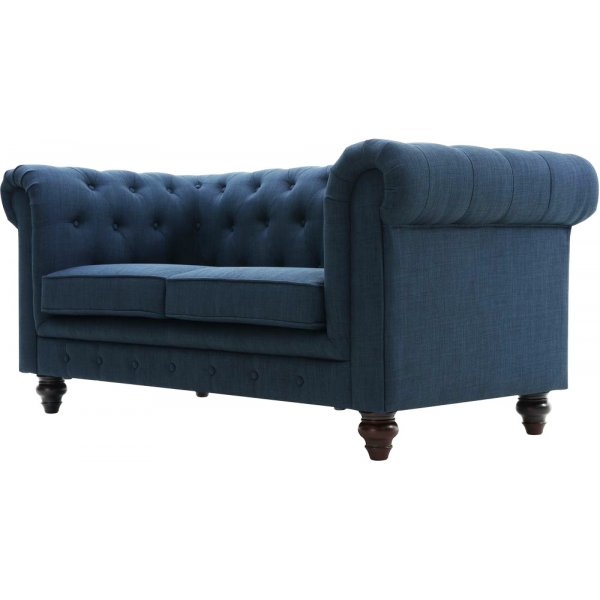 Sofa 2-Sitzer Chesterfield blau - Herron Sofa 2-Sitzer Chesterfield blau - Herron