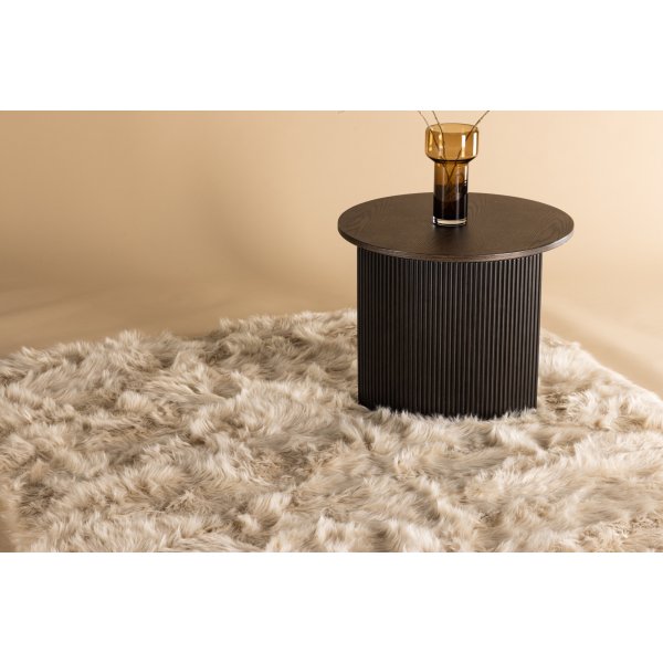 Katy Fold 230 x 160 cm - Beigefarbenes Kunstfell