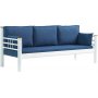 Kappis 3-Sitzer Outdoor-Sofa - Wei/Blau