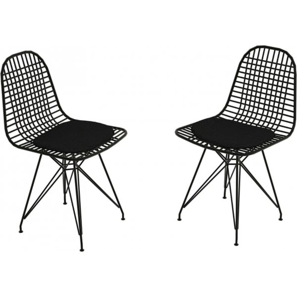 Kafka-Stuhl-Set, 2-tlg. - Schwarz