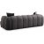 Puffy 3-Sitzer-Sofa - Anthrazit