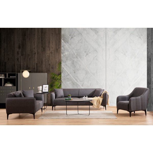 Belissimo 2-Sitzer-Sofa - Dunkelgrau