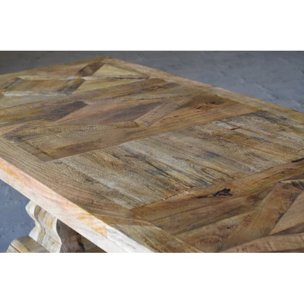 Tisch 280x100 cm rustikales Holz - Palma
