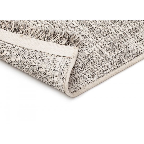 Flachgewebter Teppich Granat - Creme/Grau Flachgewebter Teppich Granat - Creme/Grau