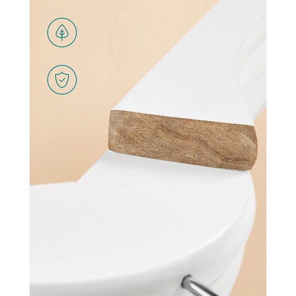 Kleiderbügel, Holz, 44,5 cm, 30er-Pack - Weiß Kleiderbügel, Holz, 44,5 cm, 30er-Pack - Weiß