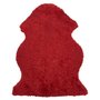 Lockiges Schaffell Rot - 95 x 55 cm