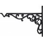 Geschmiedeter Ampelhaken 29 x 21 cm - Schwarz