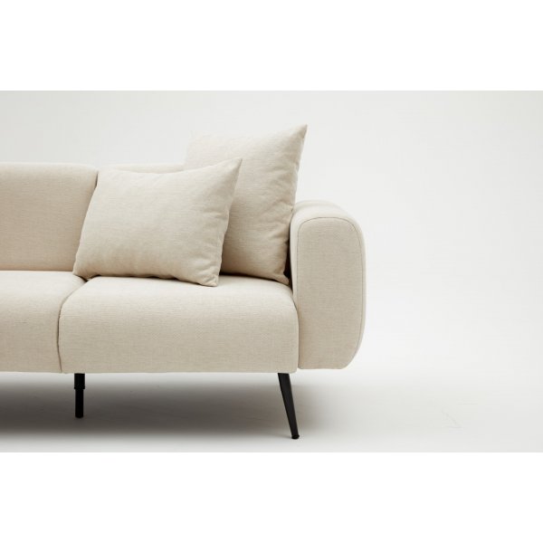 Flanko 2-Sitzer-Sofa Creme