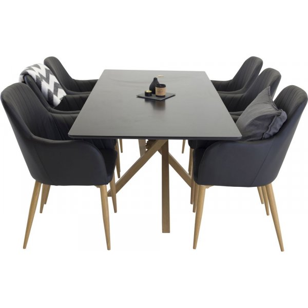 Sessel Paolo - Kunstleder / Schwarz PU