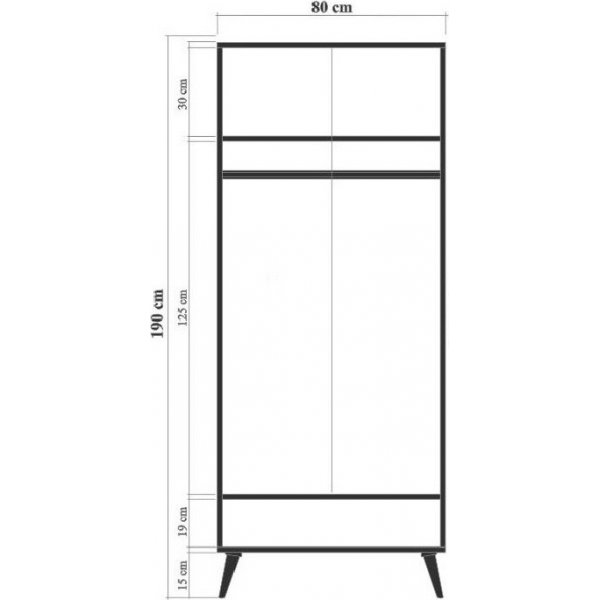 City Marin Kleiderschrank - Beige City Marin Kleiderschrank - Beige