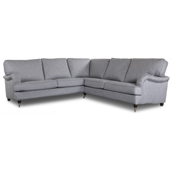Howard Deluxe Ecksofa - Grau + Fleckentferner fr Mbel