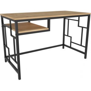 Kennesaw Schreibtisch 120 x 60 cm - Schwarz/Eiche