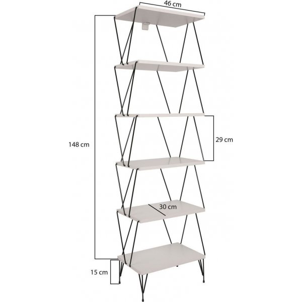 B�cherregal Balaban - Wei�