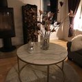 Kundenbild Accent Couchtisch rund 85 - weißer marmor/Messingfarben