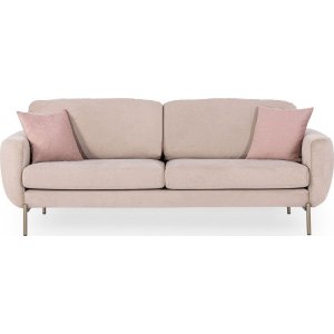 Mintgrnes 3-Sitzer-Sofa - Puderrosa