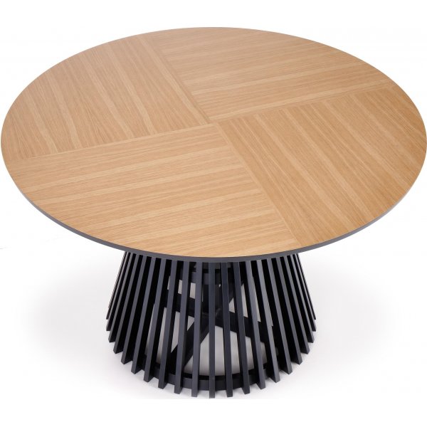 Issey Esstisch 120 cm - Eiche/schwarz