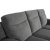 Atlas 3-Sitzer-Sofa in Grau mit hoher Rckenlehne + Mbelpflegeset fr Textilien
