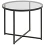 Lessebo runder Lampentisch - Glas / Metall