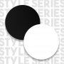 Style Stehtisch 120 x 51,6 cm - Wei/Schwarz