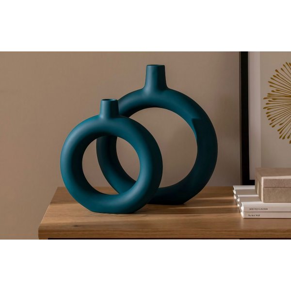 Hoyo Vase - Petroleumgrün Hoyo Vase - Petroleumgrün