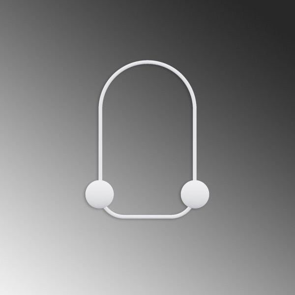 Frosch-Kleiderbgel - Wei