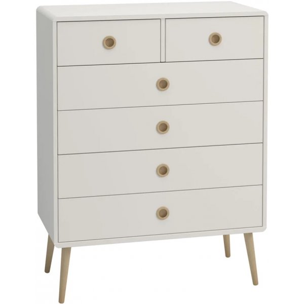 Softline Kommode 81,5 x 39,5 x 105 cm - Wei