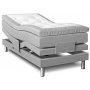 Cloud verstellbares Bett 7-Zonen (Hellgrau Rocco570) - Breite whlbar