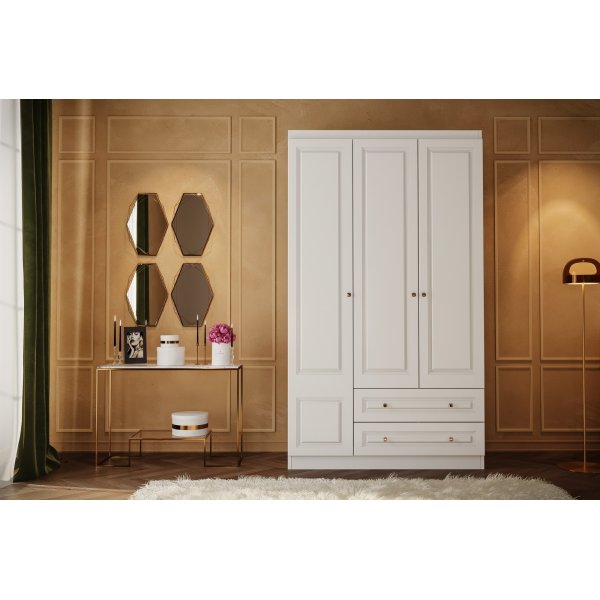 Inci Kleiderschrank 105 x 50 x 182 cm - Wei�