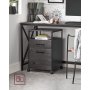 Belmont Aktenschrank - Grau/Schwarz