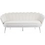 Monaco 3-Sitzer Sofa - Beige/Chrom + Textilreinigung fr Mbel