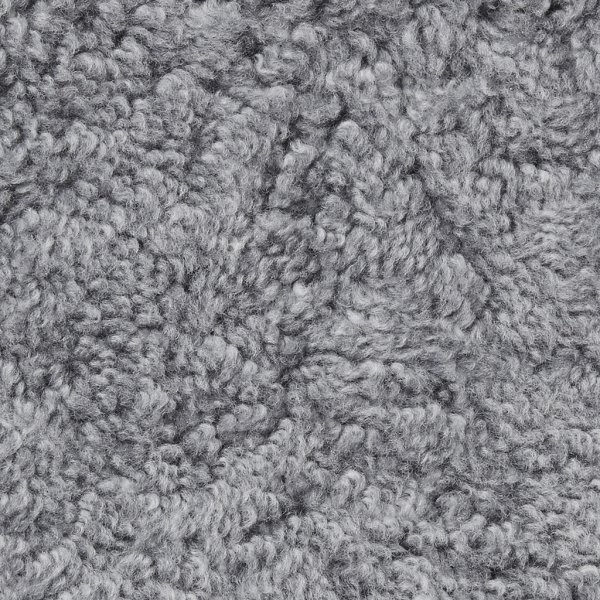 Lockiges Sitzkissen mit Polsterung Hellgrau - 40 x 40 cm