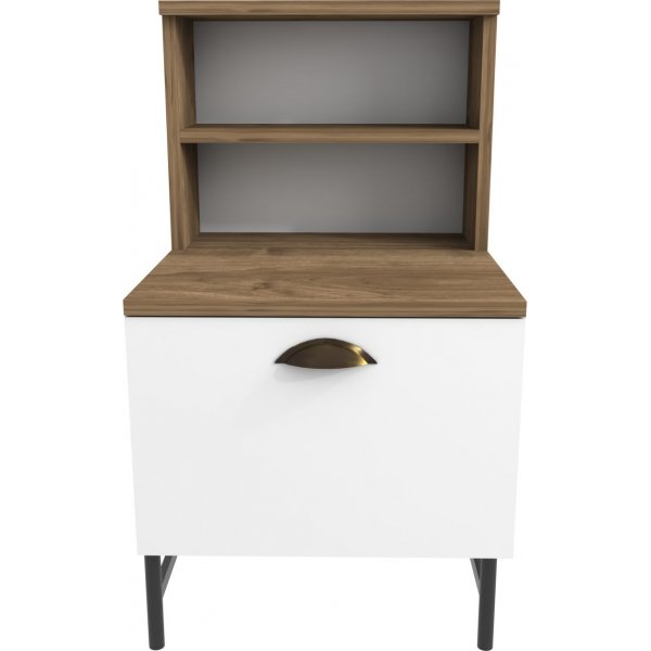 Cressi Nachttisch - Nussbaum/wei