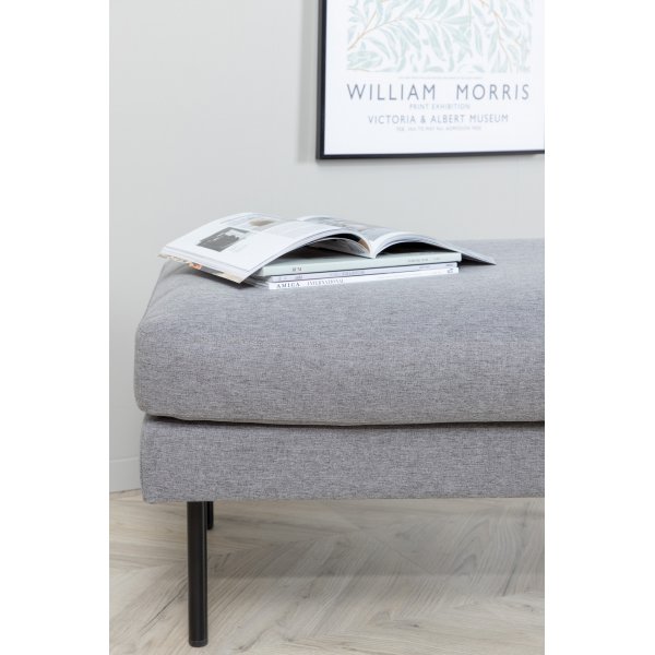 Sitzpuff Eden - Stahlgrauer Stoff Sitzpuff Eden - Stahlgrauer Stoff