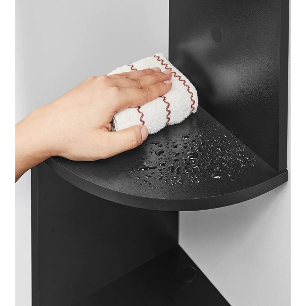 Damaskus-Bcherregal - Schwarz