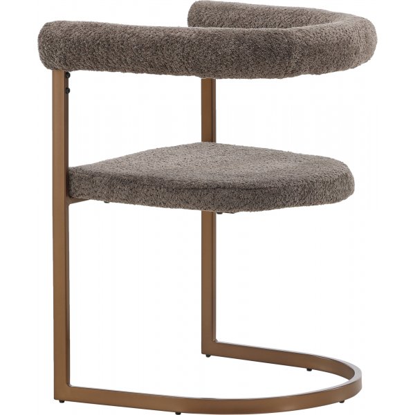 Esszimmerstuhl \\\"Morning\\\" - braunes Bouclé Esszimmerstuhl \\\"Morning\\\" - braunes Bouclé