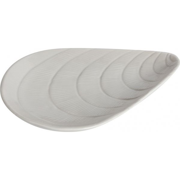 Muschel-Servierplatte 20 cm - Beige