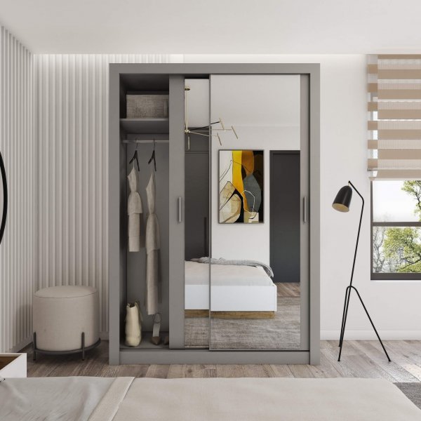 Einar Kleiderschrank 17 - Grau