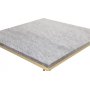 Kvarnbacken Beistelltisch 50 x 50 cm - Grau/Messing