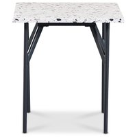 Terrazzo Sideboard 50x50 cm - Terrazzo Cosmos & Untergestell AIR aus schwarzem Metall Terrazzo Sideboard 50x50 cm - Terrazzo Cosmos & Untergestell AIR aus schwarzem Metall