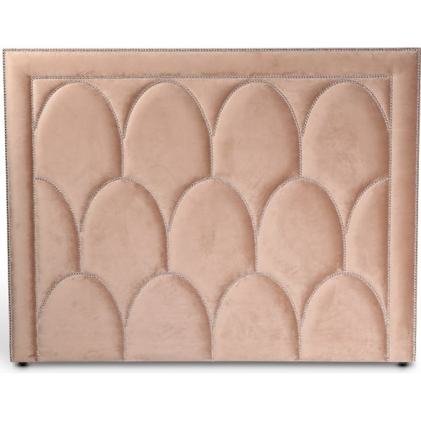 Bianca Bett Kopfteil Beige (Samt) - Breite whlbar