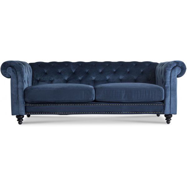 Chesterfield Royal 3-Sitzer Sofa - Dunkelblau
