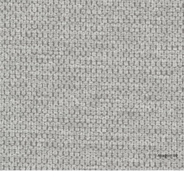 Bali-Sessel aus graubeigem Stoff