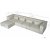 Nees Modulsofa - Eckteil links - Stone White