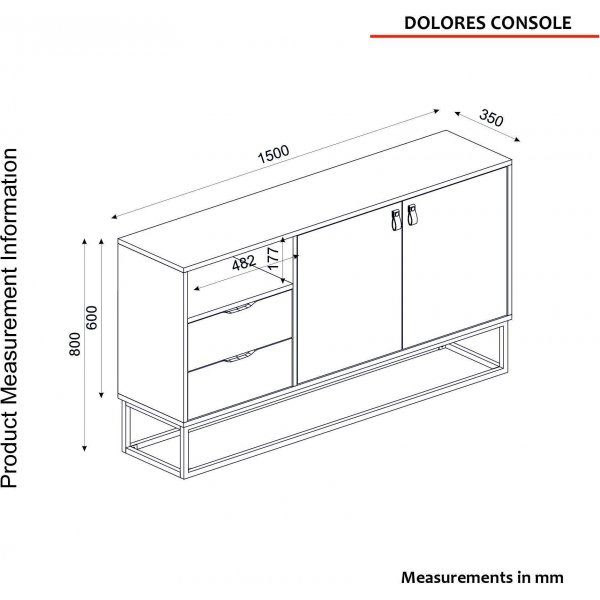 Dolores Sideboard - Saphir/Anthrazit Dolores Sideboard - Saphir/Anthrazit