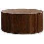 Cylinder runder Couchtisch 100 cm - Walnuss