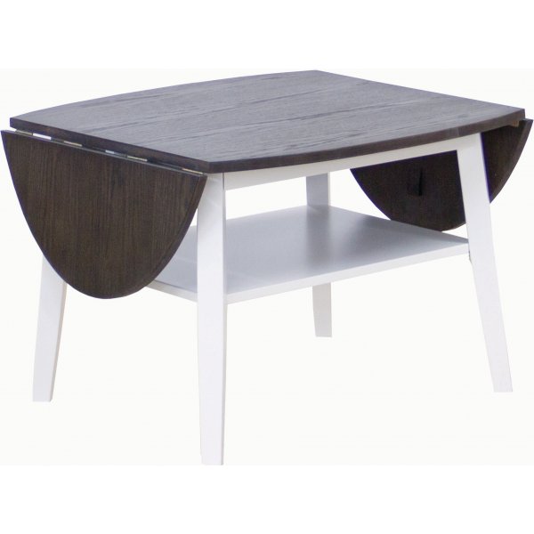 Beatrix Couchtisch mit Faltklappen - Eiche braun gebeizt