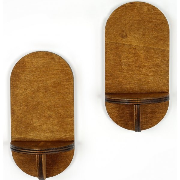 Rafa Wandregal 262 Walnuss